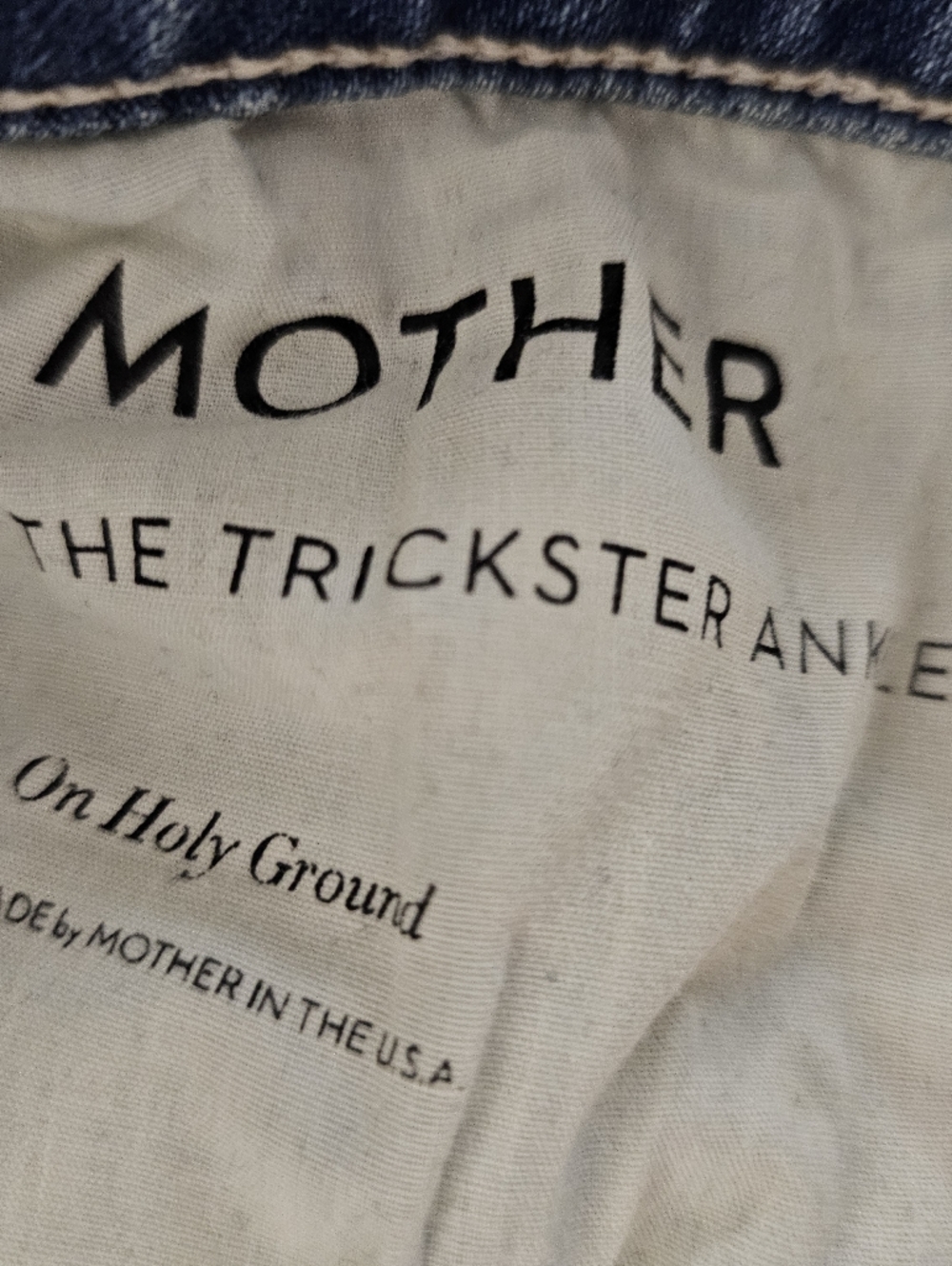 MOTHER Superior The Trickster Ankle High Rise Straight Leg Blue Jeans 27 - Picture 11 of 13